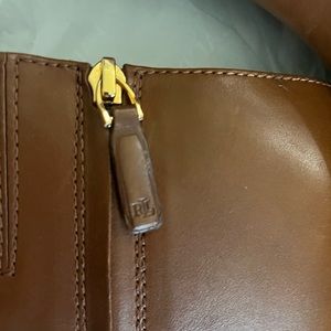 NEW! Polo Tan Burnished Calfskin Boots made in Cambodia